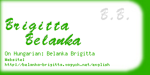 brigitta belanka business card